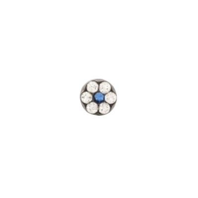 Studex Stainless Steel Large Daisy Apr Crystal Sep Sapphire