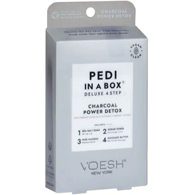 Voesh New York Pedi in a Box (Deluxe 4 Step)- Charcoal