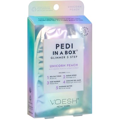 Voesh New York Pedi in a Box Glimmer Spa - Unicorn Glimmer