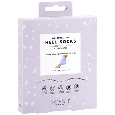 Voesh New York Moisturizing Heel Socks - Purple