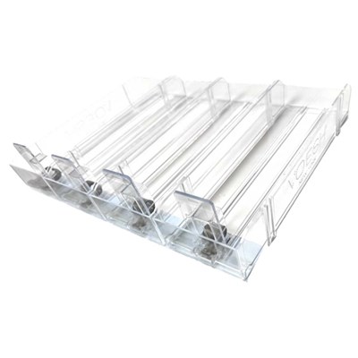 Voesh New York Clear Pusher Display Stand + Shelf Talker