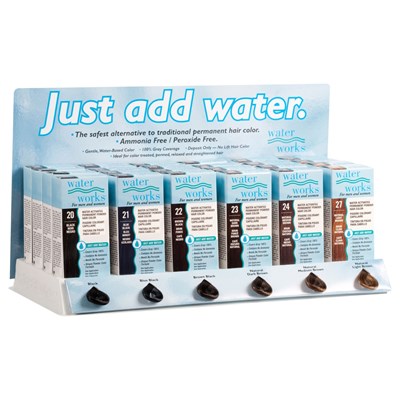 Water Works Hair Color Display with Header 24 pc.