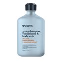 Woody's Grooming 3-in-1 Shampoo, Conditioner, Body Wash Case/12 Each 12 Fl. Oz.